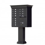 12 Tenant Door Classic Decorative CBU Mailbox (Pedestal Included) - Type 2 - 1570-12AF-DC 12 Tenant Door Classic Decorative CBU Mailbox (Pedestal Included) - Type 2 - 1570-12AF-DC
