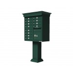 12 Tenant Door Classic Decorative CBU Mailbox (Pedestal Included) - Type 2 - 1570-12AF-DC 12 Tenant Door Classic Decorative CBU Mailbox (Pedestal Included) - Type 2 - 1570-12AF-DC