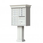 12 Tenant Door Classic Decorative CBU Mailbox (Pedestal Included) - Type 2 - 1570-12AF-DC 12 Tenant Door Classic Decorative CBU Mailbox (Pedestal Included) - Type 2 - 1570-12AF-DC