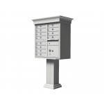 12 Tenant Door Classic Decorative CBU Mailbox (Pedestal Included) - Type 2 - 1570-12AF-DC 12 Tenant Door Classic Decorative CBU Mailbox (Pedestal Included) - Type 2 - 1570-12AF-DC