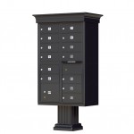 13 Tenant Door Classic Decorative CBU Mailbox (Pedestal Included) - Type 4 - 1570-13AF-DC 13 Tenant Door Classic Decorative CBU Mailbox (Pedestal Included) - Type 4 - 1570-13AF-DC