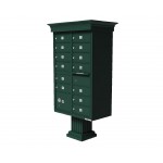 13 Tenant Door Classic Decorative CBU Mailbox (Pedestal Included) - Type 4 - 1570-13AF-DC 13 Tenant Door Classic Decorative CBU Mailbox (Pedestal Included) - Type 4 - 1570-13AF-DC