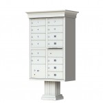 13 Tenant Door Classic Decorative CBU Mailbox (Pedestal Included) - Type 4 - 1570-13AF-DC 13 Tenant Door Classic Decorative CBU Mailbox (Pedestal Included) - Type 4 - 1570-13AF-DC
