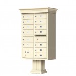 13 Tenant Door Classic Decorative CBU Mailbox (Pedestal Included) - Type 4 - 1570-13AF-DC 13 Tenant Door Classic Decorative CBU Mailbox (Pedestal Included) - Type 4 - 1570-13AF-DC
