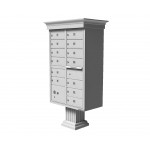 13 Tenant Door Classic Decorative CBU Mailbox (Pedestal Included) - Type 4 - 1570-13AF-DC 13 Tenant Door Classic Decorative CBU Mailbox (Pedestal Included) - Type 4 - 1570-13AF-DC