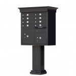 8 Tenant Door Classic Decorative CBU Mailbox (Pedestal Included) - Type 1 - 1570-8AF-DC