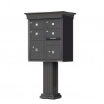 4 Large Tenant Door Decorative Classic CBU Mailbox (Pedestal Included) - Type 5 - 1570-4T5AF-DC 4 Large Tenant Door Decorative Classic CBU Mailbox (Pedestal Included) - Type 5 - 1570-4T5AF-DC