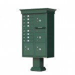 8 Tenant Door Classic Decorative CBU Mailbox (Pedestal Included) - Type 6 - 1570-8T6AF-DC 8 Tenant Door Classic Decorative CBU Mailbox (Pedestal Included) - Type 6 - 1570-8T6AF-DC