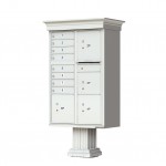 8 Tenant Door Classic Decorative CBU Mailbox (Pedestal Included) - Type 6 - 1570-8T6AF-DC 8 Tenant Door Classic Decorative CBU Mailbox (Pedestal Included) - Type 6 - 1570-8T6AF-DC