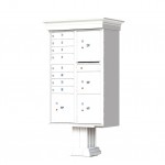8 Tenant Door Classic Decorative CBU Mailbox (Pedestal Included) - Type 6 - 1570-8T6AF-DC 8 Tenant Door Classic Decorative CBU Mailbox (Pedestal Included) - Type 6 - 1570-8T6AF-DC