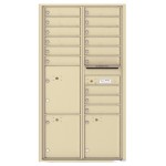 15 Tenant Doors with 3 Parcel Lockers and Outgoing Mail Compartment - 4C Wall Mount Max Height Mailboxes - 4C16D-15 15 Tenant Doors with 3 Parcel Lockers and Outgoing Mail Compartment - 4C Wall Mount Max Height Mailboxes - 4C16D-15