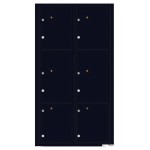 6 Parcel Doors Unit - 4C Wall Mount Max Height - 4C16D-6P 6 Parcel Doors Unit - 4C Wall Mount Max Height - 4C16D-6P