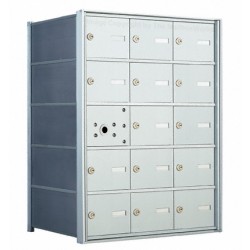 15 A-size Door Horizontal Mailbox Unit - Front Loading- 140053A