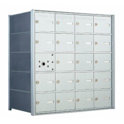 20 A-size Door Horizontal Mailbox Unit - Front Loading - 140054A
