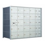 25 A-size Door Horizontal Mailbox Unit - Front Loading - 140055A