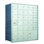 30 PLA-size Door and 1 Parcel Locker Horizontal Mailbox Unit - Front Loading - 140075PLA