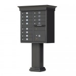 12 Tenant Door Classic Decorative CBU Mailbox (Pedestal Included) - Type 2 - 1570-12AF-DC 12 Tenant Door Classic Decorative CBU Mailbox (Pedestal Included) - Type 2 - 1570-12AF-DC