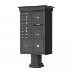 8 Tenant Door Classic Decorative CBU Mailbox (Pedestal Included) - Type 6 - 1570-8T6AF-DC 8 Tenant Door Classic Decorative CBU Mailbox (Pedestal Included) - Type 6 - 1570-8T6AF-DC