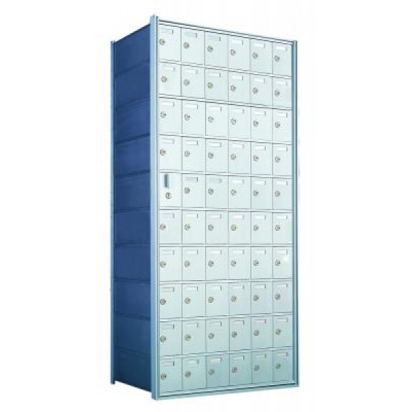Custom 60 Door Horizontal Mailbox Unit - Front Loading - (59 Useable; 10 High) 1600106-SP Custom 60 Door Horizontal Mailbox Unit - Front Loading - (59 Useable; 10 High) 1600106-SP