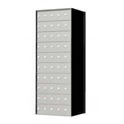 Standard 50 Door 10 High Horizontal Mailbox Unit - Rear Loading - 1700105A
