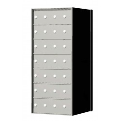 Standard 28 Door 7 High Horizontal Mailbox Unit - Rear Loading - 170074A