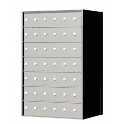 Standard 42 Door 7 High Horizontal Mailbox Unit - Rear Loading - 170076A