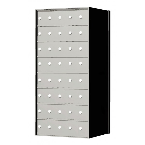 Custom 40 Door 8 High Horizontal Mailbox Unit - Rear Loading - 170085-SP