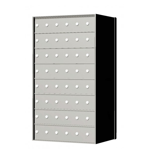 Standard 48 Door 8 High Horizontal Mailbox Unit - Rear Loading - 170086A Standard 48 Door 8 High Horizontal Mailbox Unit - Rear Loading - 170086A