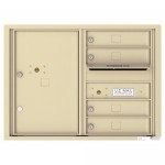4 Tenant Doors with 1 Parcel Locker and Outgoing Mail Compartment - 4C Wall Mount 6-High Mailboxes - 4C06D-04 4 Tenant Doors with 1 Parcel Locker and Outgoing Mail Compartment - 4C Wall Mount 6-High Mailboxes - 4C06D-04