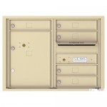 5 Tenant Doors with 1 Parcel Locker and Outgoing Mail Compartment - 4C Wall Mount 6-High Mailboxes - 4C06D-05 5 Tenant Doors with 1 Parcel Locker and Outgoing Mail Compartment - 4C Wall Mount 6-High Mailboxes - 4C06D-05