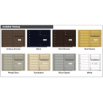 9 Tenant Doors with Outgoing Mail Compartment - 4C Wall Mount 6-High Mailboxes - 4C06D-09 9 Tenant Doors with Outgoing Mail Compartment - 4C Wall Mount 6-High Mailboxes - 4C06D-09