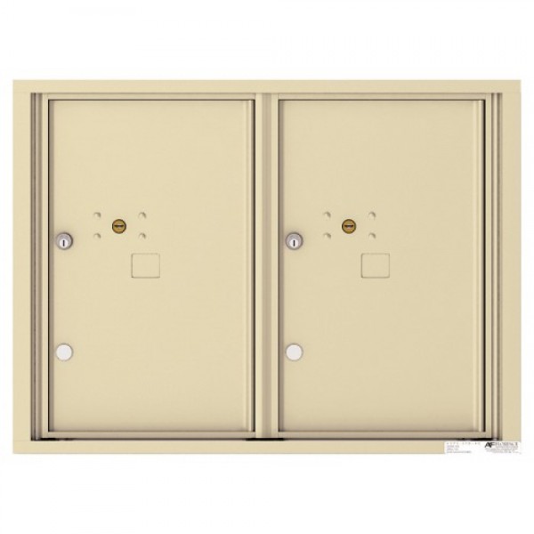 2 Parcel Doors Unit - 4C Wall Mount 6-High - 4C06D-2P