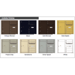 6 Tenant Doors with 1 Parcel Locker and Outgoing Mail Compartment - 4C Wall Mount 7-High Mailboxes - 4C07D-06 6 Tenant Doors with 1 Parcel Locker and Outgoing Mail Compartment - 4C Wall Mount 7-High Mailboxes - 4C07D-06