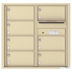 7 Oversized Tenant Doors with Outgoing Mail Compartment - 4C Wall Mount 8-High Mailboxes - 4C08D-07