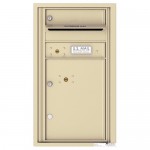 1 Tenant Doors with 1 Parcel Locker and Outgoing Mail Compartment - 4C Wall Mount 8-High Mailboxes - 4C08S-01