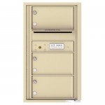 3 Oversized Tenant Doors with Outgoing Mail Compartment - 4C Wall Mount 8-High Mailboxes - 4C08S-03 3 Oversized Tenant Doors with Outgoing Mail Compartment - 4C Wall Mount 8-High Mailboxes - 4C08S-03
