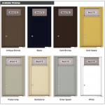 Trash/Recycling Bin - 4C Wall Mount 8-High - H4C08S-BIN Trash/Recycling Bin - 4C Wall Mount 8-High - H4C08S-BIN