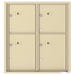 4 Parcel Doors Unit - 4C Wall Mount 9-High - 4C09D-4P