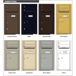 2 Tenant Doors with 1 Parcel Locker and Outgoing Mail Compartment - 4C Wall Mount 9-High Mailboxes - 4C09S-02 2 Tenant Doors with 1 Parcel Locker and Outgoing Mail Compartment - 4C Wall Mount 9-High Mailboxes - 4C09S-02
