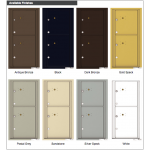 2 Parcel Doors Unit - 4C Wall Mount 9-High - 4C09S-2P