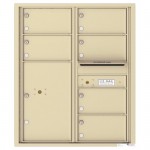 6 Oversized Tenant Doors with 1 Parcel Locker and Outgoing Mail Compartment - 4C Wall Mount 10-High Mailboxes - 4C10D-06 6 Oversized Tenant Doors with 1 Parcel Locker and Outgoing Mail Compartment - 4C Wall Mount 10-High Mailboxes - 4C10D-06