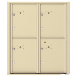 4 Parcel Doors Unit - 4C Wall Mount ADA MAX (10) High - 4CADD-4P