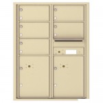 5 Oversized Tenant Doors with 2 Parcel Lockers and Outgoing Mail Compartment - 4C Wall Mount 11-High Mailboxes - 4C11D-05 5 Oversized Tenant Doors with 2 Parcel Lockers and Outgoing Mail Compartment - 4C Wall Mount 11-High Mailboxes - 4C11D-05