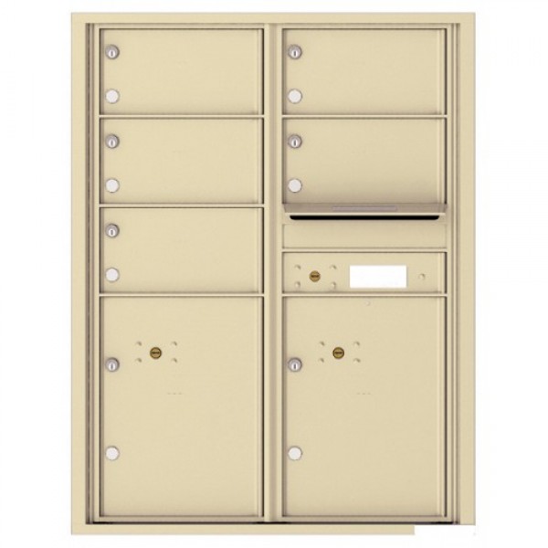5 Oversized Tenant Doors with 2 Parcel Lockers and Outgoing Mail Compartment - 4C Wall Mount 11-High Mailboxes - 4C11D-05 5 Oversized Tenant Doors with 2 Parcel Lockers and Outgoing Mail Compartment - 4C Wall Mount 11-High Mailboxes - 4C11D-05