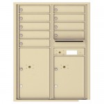 9 Tenant Doors with 2 Parcel Lockers and Outgoing Mail Compartment - 4C Wall Mount 11-High Mailboxes - 4C11D-09 9 Tenant Doors with 2 Parcel Lockers and Outgoing Mail Compartment - 4C Wall Mount 11-High Mailboxes - 4C11D-09