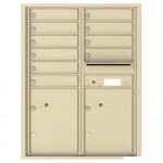 10 Tenant Doors with 2 Parcel Lockers and Outgoing Mail Compartment - 4C Wall Mount 11-High Mailboxes - 4C11D-10 10 Tenant Doors with 2 Parcel Lockers and Outgoing Mail Compartment - 4C Wall Mount 11-High Mailboxes - 4C11D-10