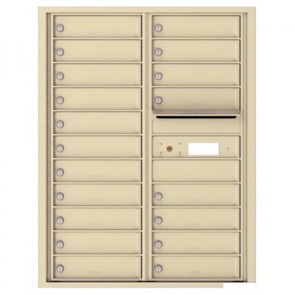 19 Tenant Doors with Outgoing Mail Compartment - 4C Wall Mount 11-High Mailboxes - 4C11D-19 19 Tenant Doors with Outgoing Mail Compartment - 4C Wall Mount 11-High Mailboxes - 4C11D-19