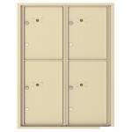 4 Parcel Doors Unit - 4C Wall Mount 11-High - 4C11D-4P 4 Parcel Doors Unit - 4C Wall Mount 11-High - 4C11D-4P