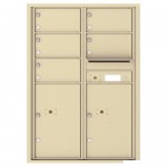 5 Oversized Tenant Doors with 2 Parcel Lockers and Outgoing Mail Compartment - 4C Wall Mount 12-High Mailboxes - 4C12D-05 5 Oversized Tenant Doors with 2 Parcel Lockers and Outgoing Mail Compartment - 4C Wall Mount 12-High Mailboxes - 4C12D-05