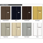 22 Tenant Doors with Outgoing Mail Compartment - 4C Wall Mount 12-High Mailboxes - 4C12D-22 22 Tenant Doors with Outgoing Mail Compartment - 4C Wall Mount 12-High Mailboxes - 4C12D-22